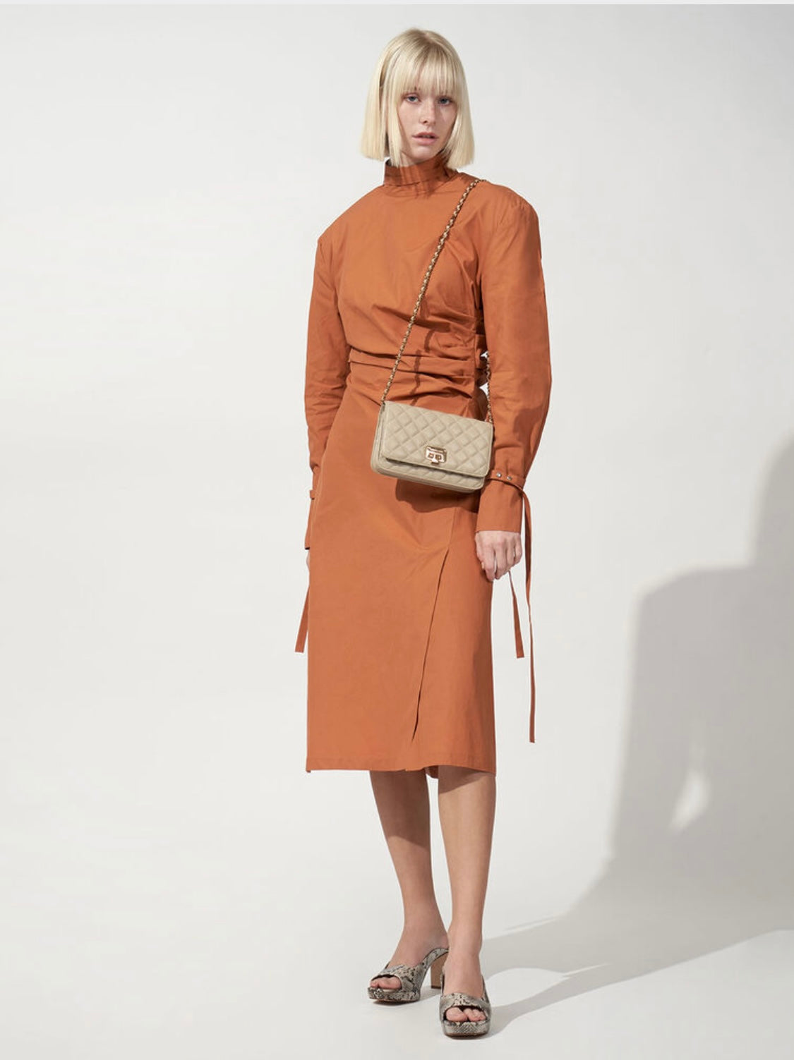 Quilted Flip-Lock Clutch