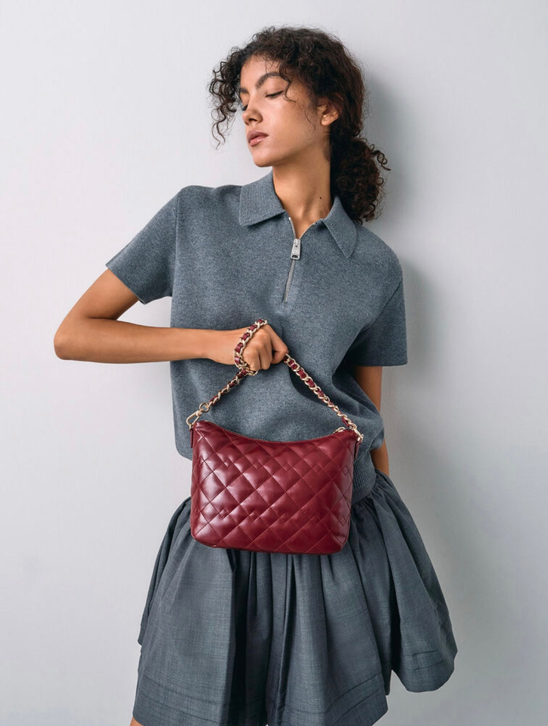 Duo Quilted Slouchy Hobo Bag