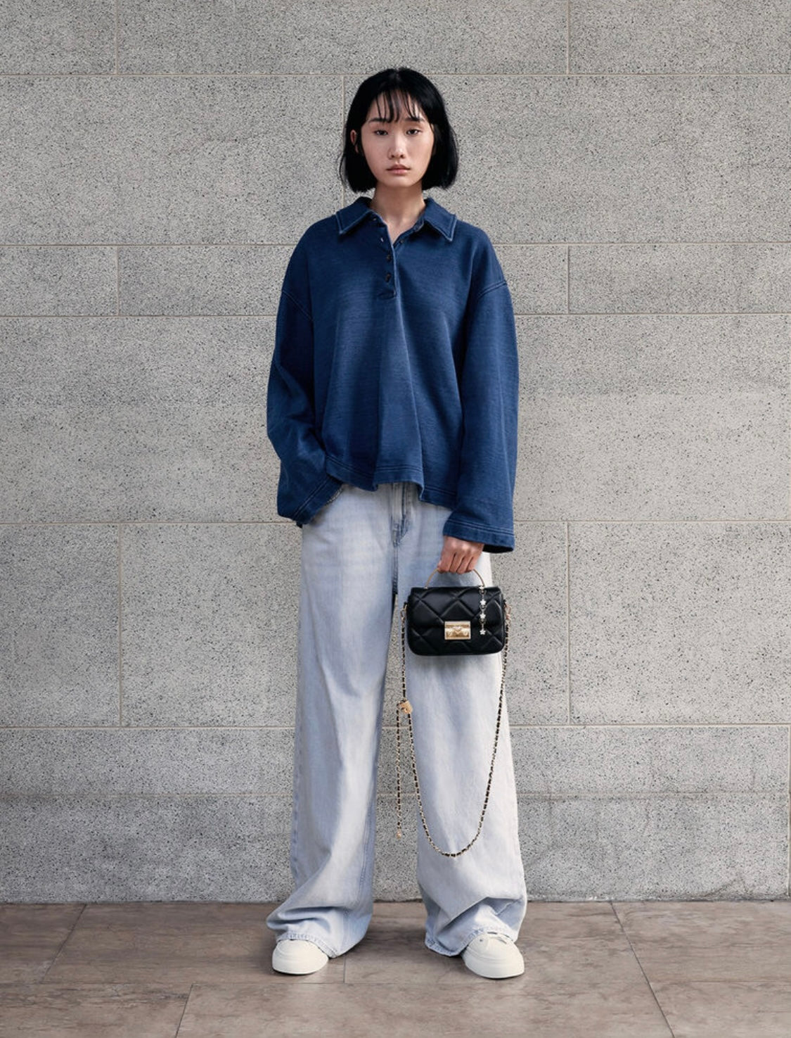 Quilted Boxy Top Handle Bag