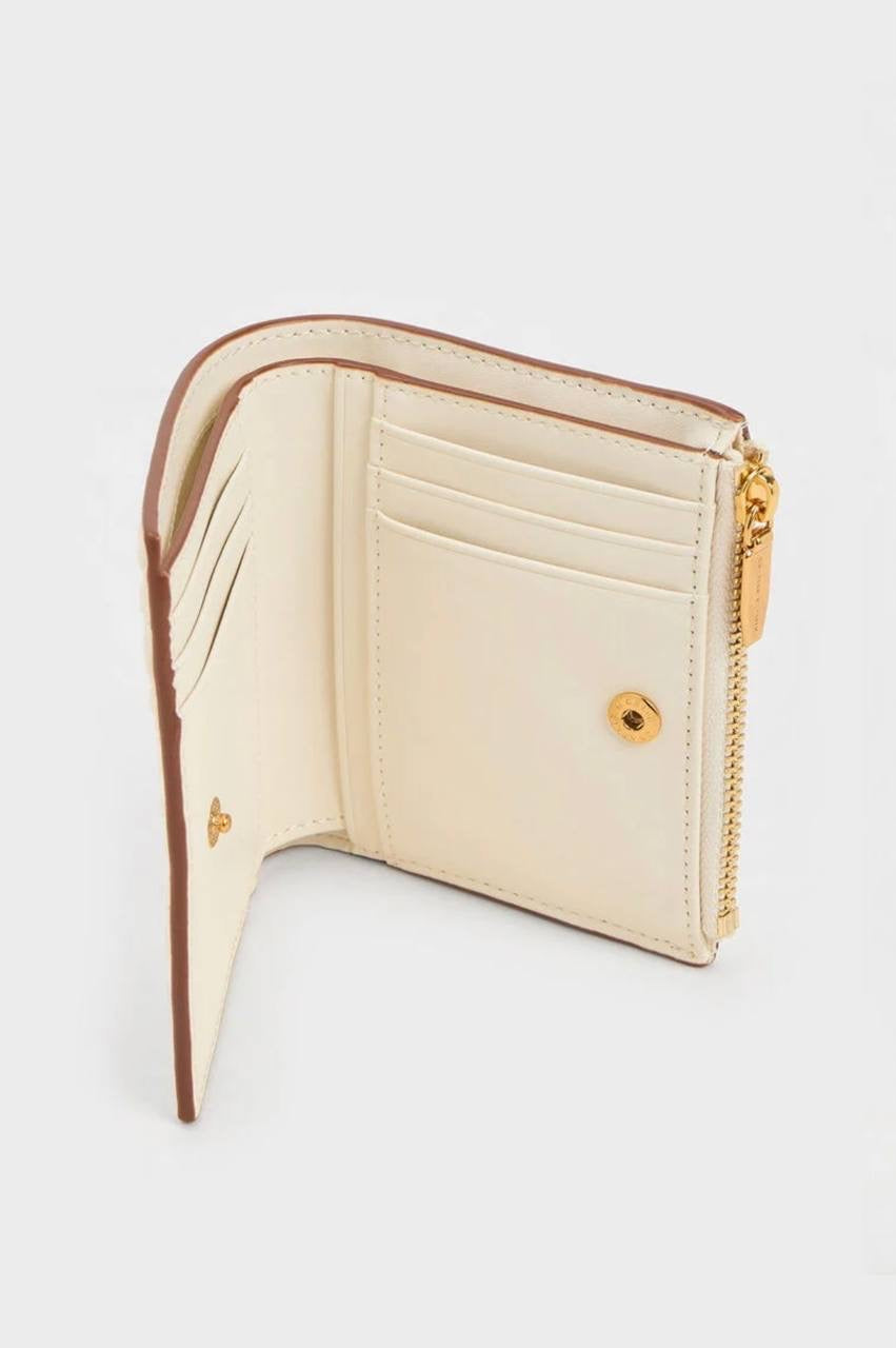 Apolline Textured Top-Zip Wallet