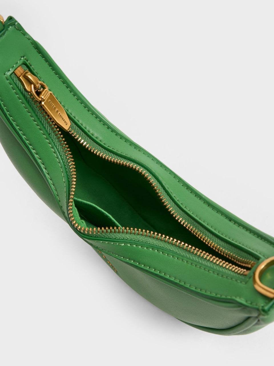 Bonnie Chain-Handle Crescent Bag