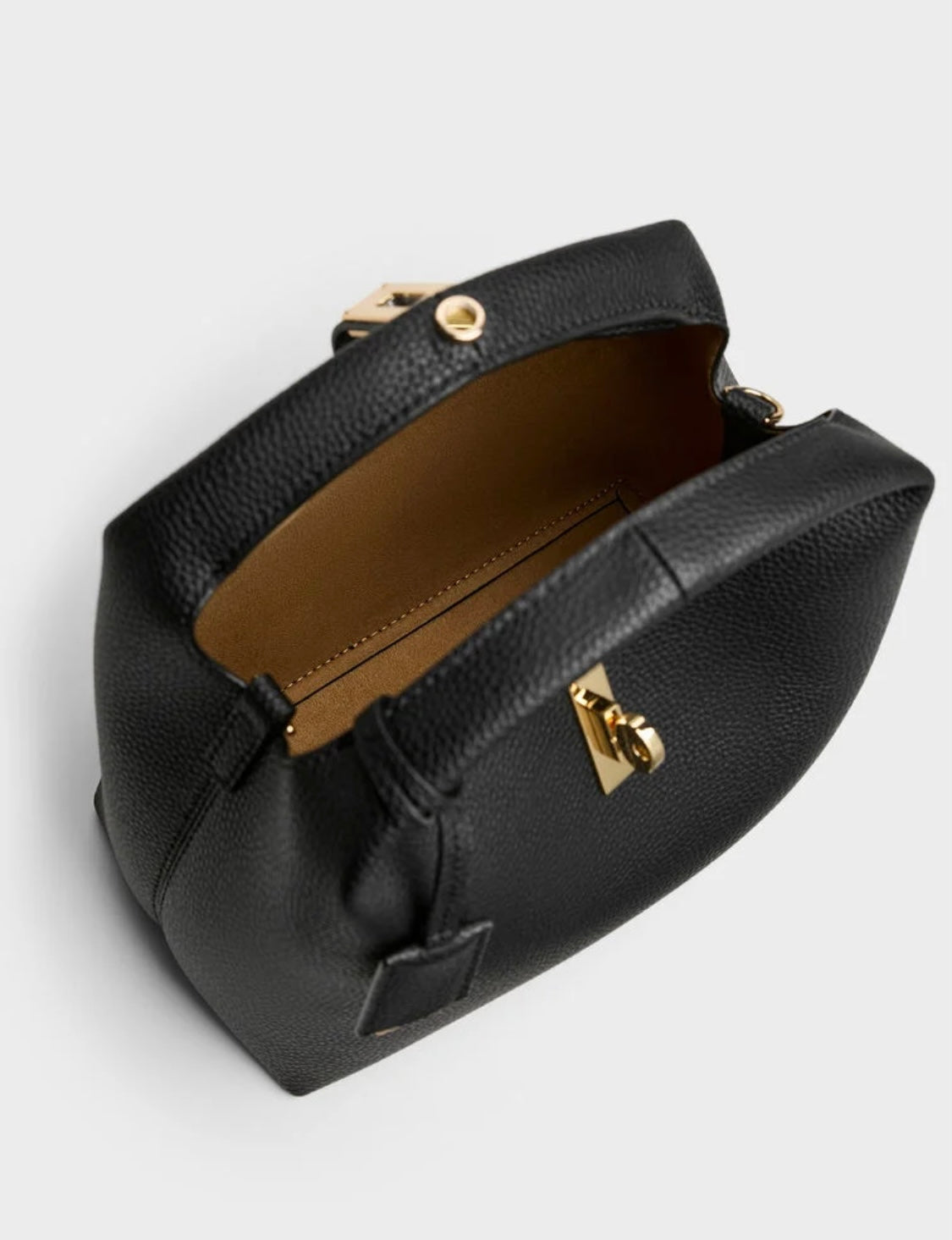 Chance Turn-Lock Bucket Bag