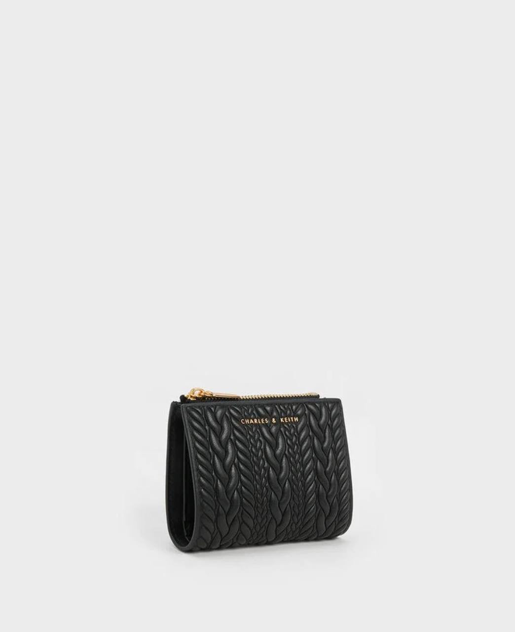 Apolline Textured Top-Zip Wallet