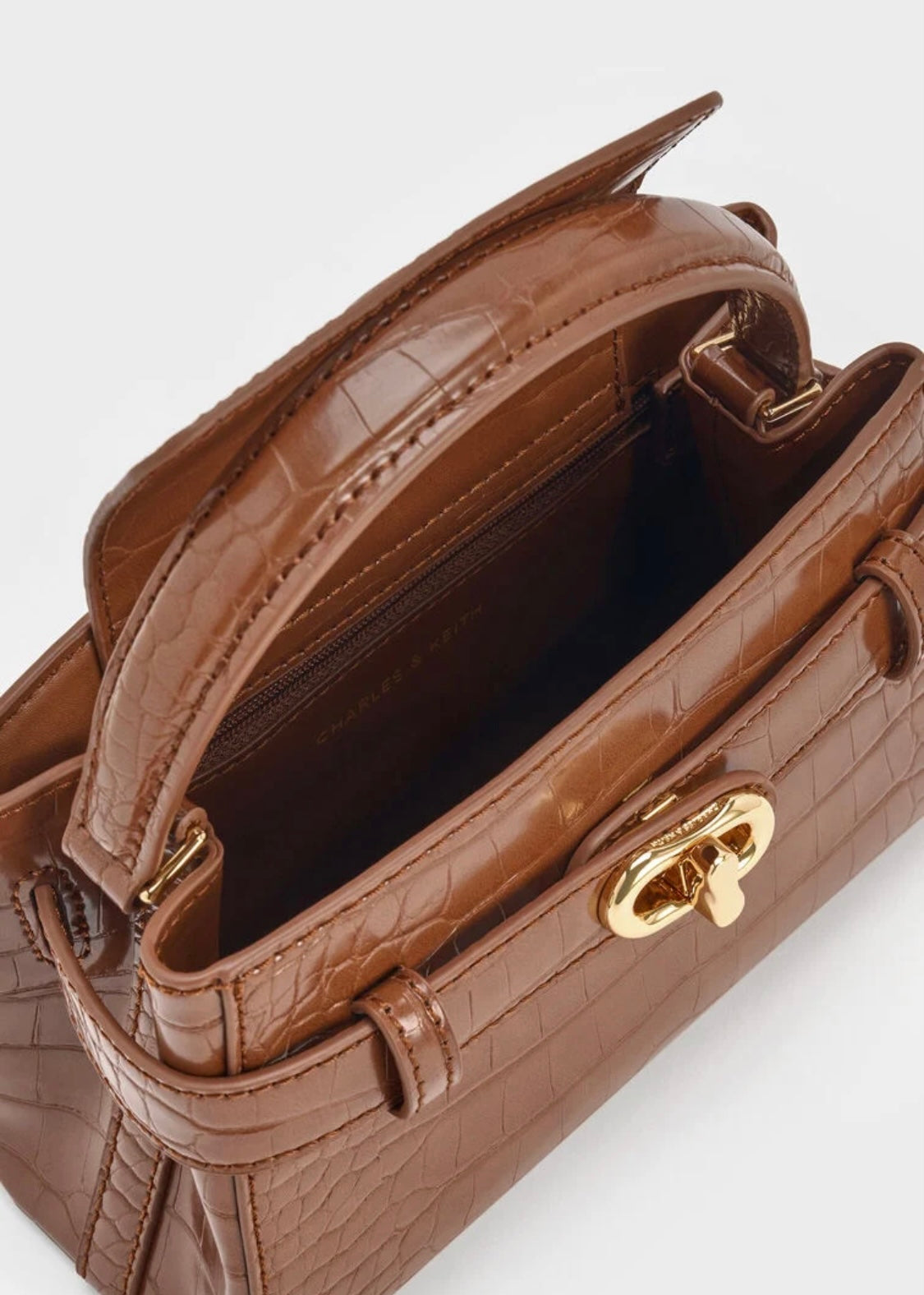 Aubrielle Croc-Effect Top Handle Bag