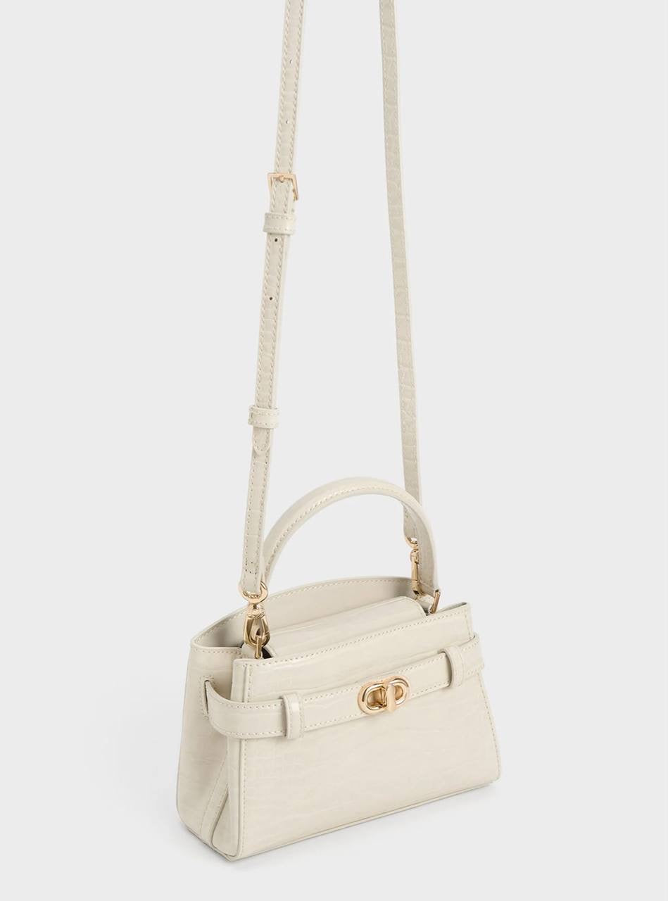 Aubrielle Croc-Effect Top Handle Bag