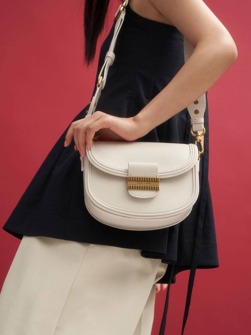 Embellished Saddle Bag