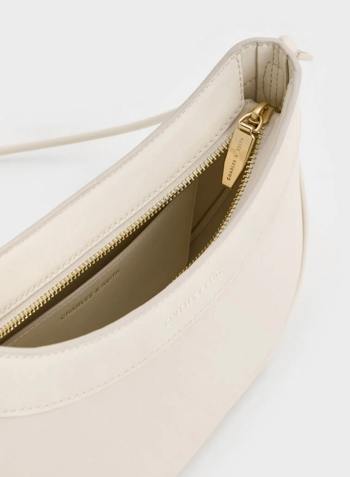 Sabine Knotted-Strap Curved Shoulder Bag
