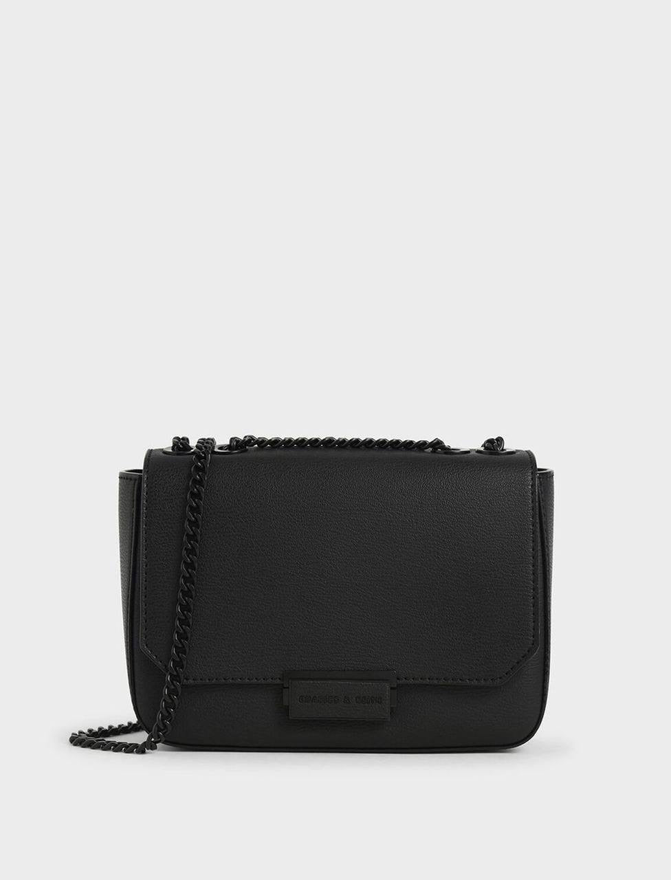 Classic Push-Lock Crossbody Bag