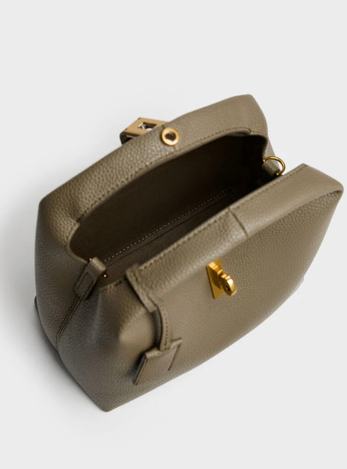 Chance Turn-Lock Bucket Bag