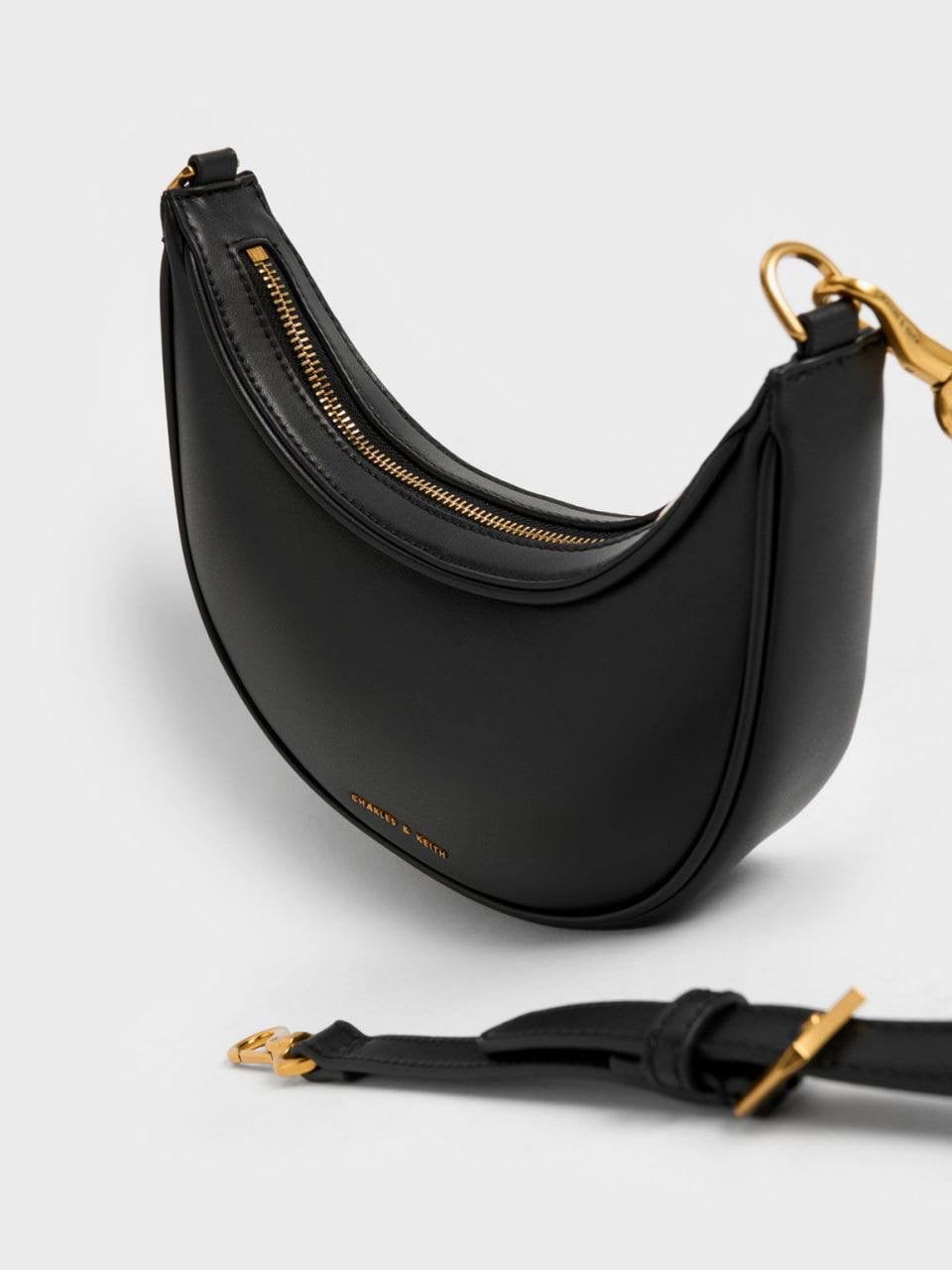 Bonnie Chain-Handle Crescent Bag