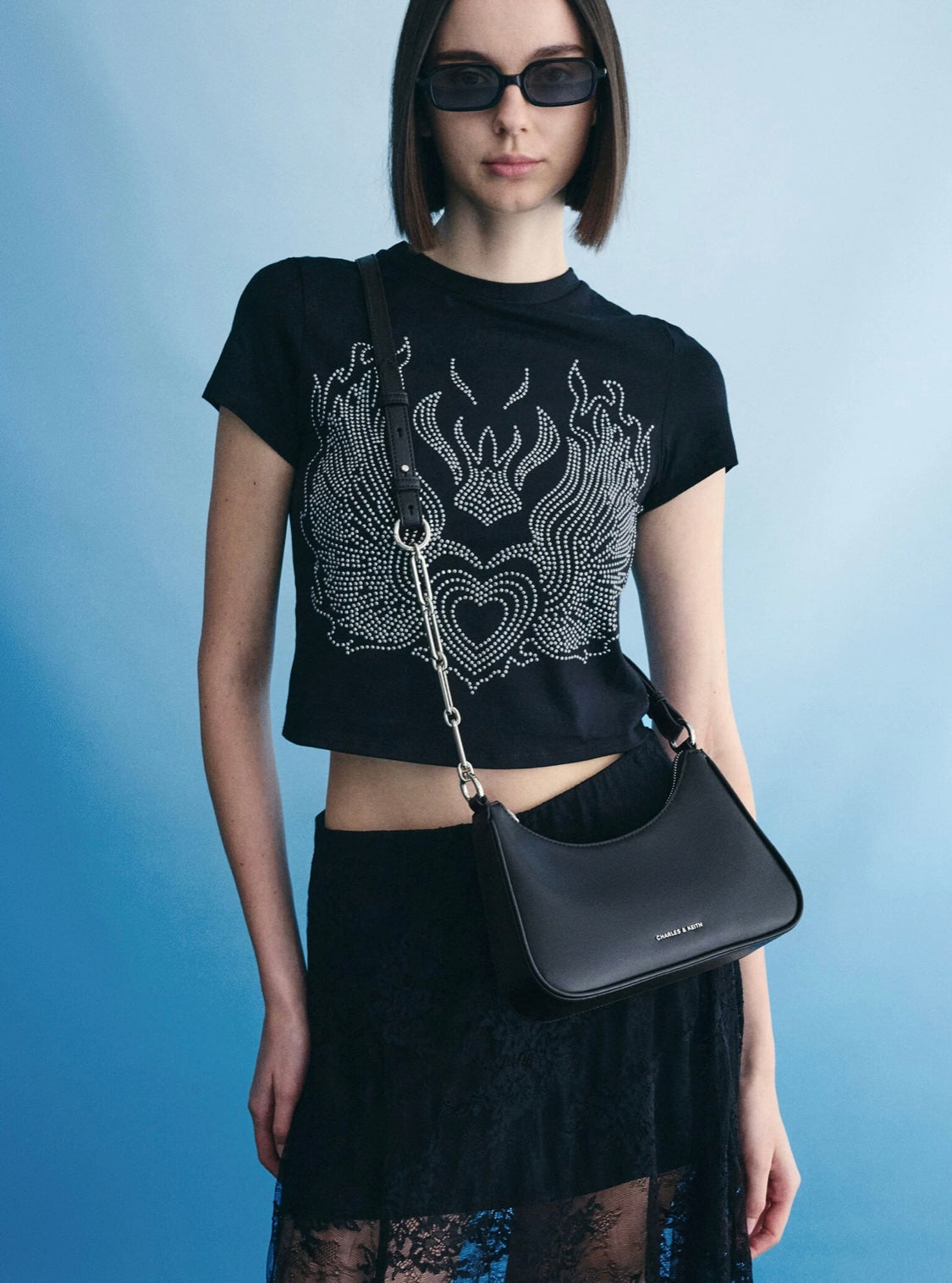 Lane Chain-Link Shoulder Bag