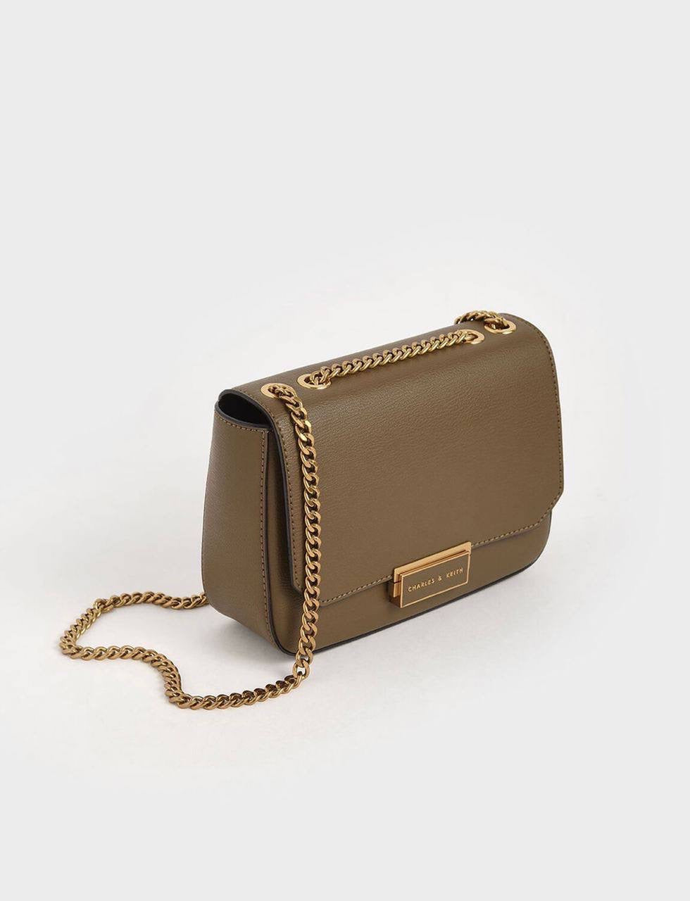 Classic Push-Lock Crossbody Bag