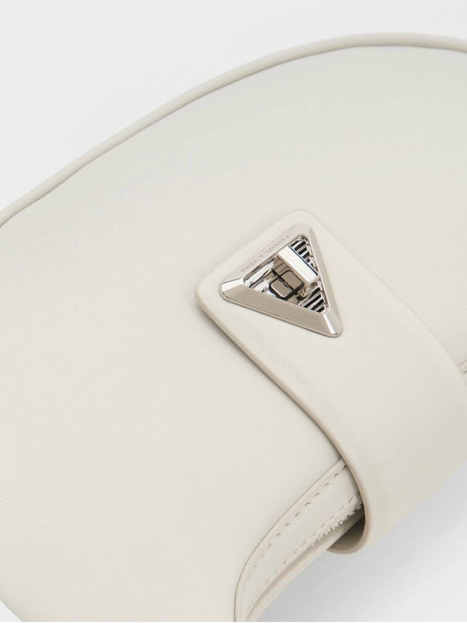 Trice Metallic Accent Belted Shoulder Bag