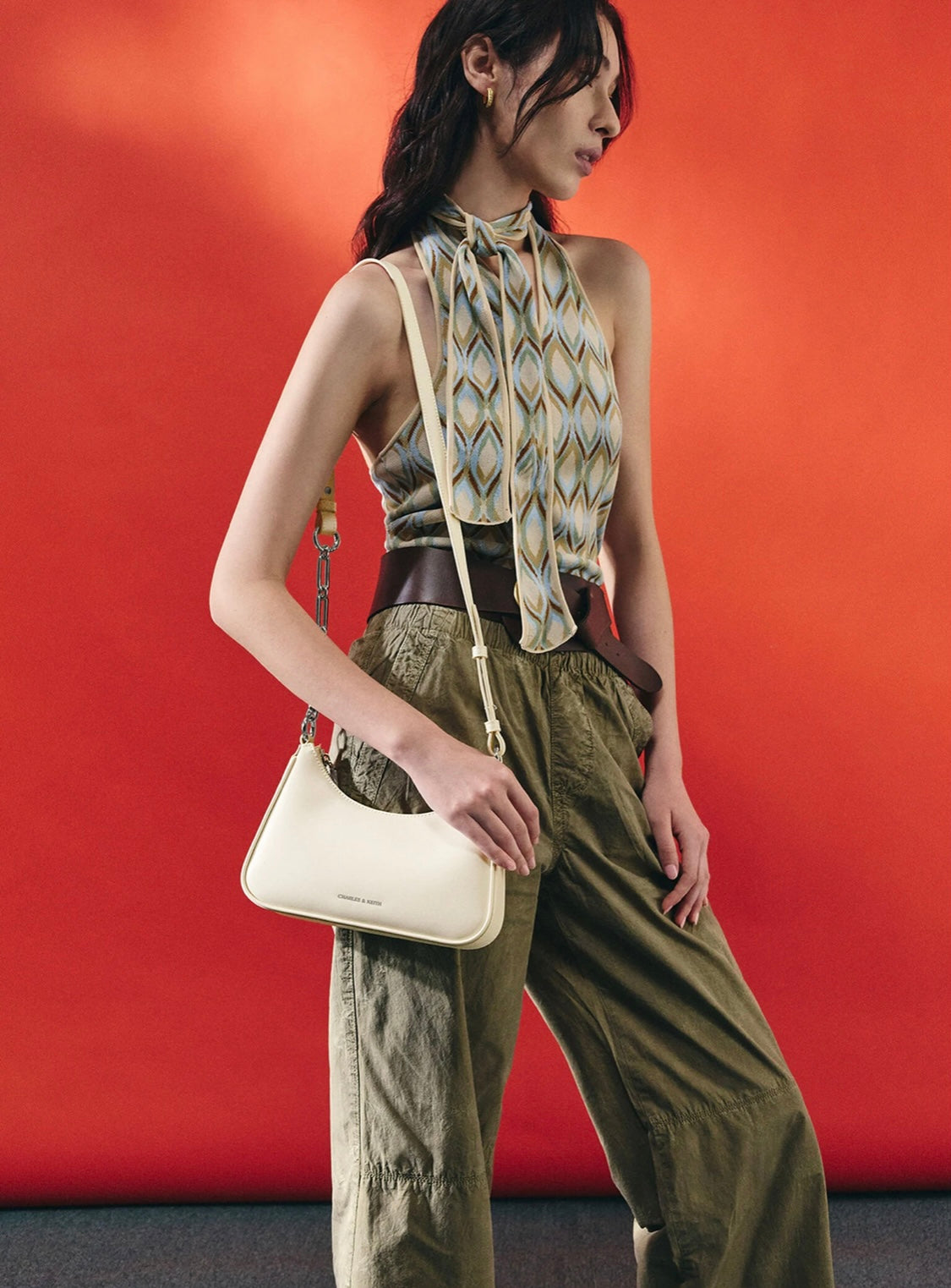Lane Chain-Link Shoulder Bag