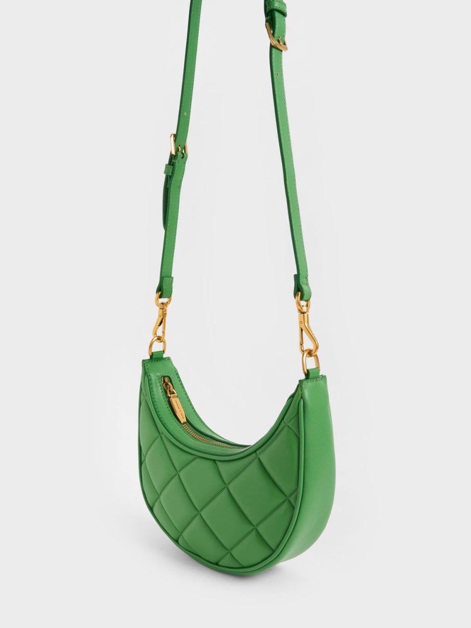 Bonnie Chain-Handle Crescent Bag