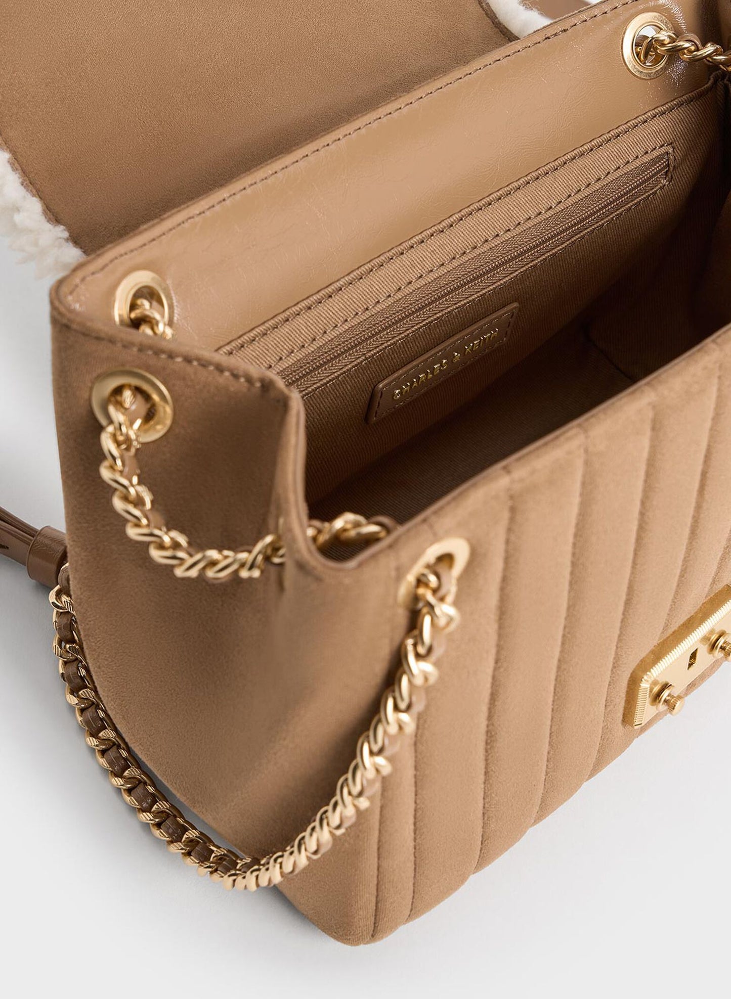 Donna Crinkle-Effect Shoulder Bag