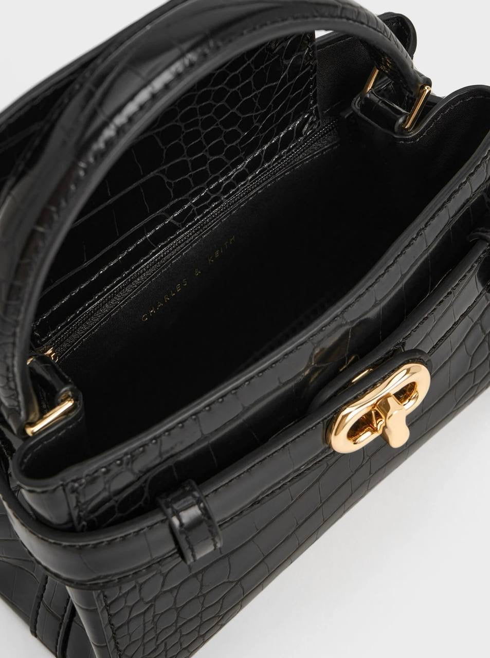 Aubrielle Croc-Effect Top Handle Bag
