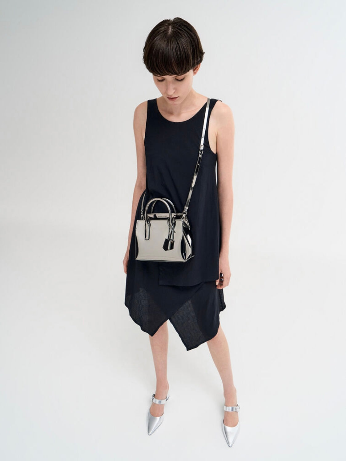 Rene Structured Top Handle Bag