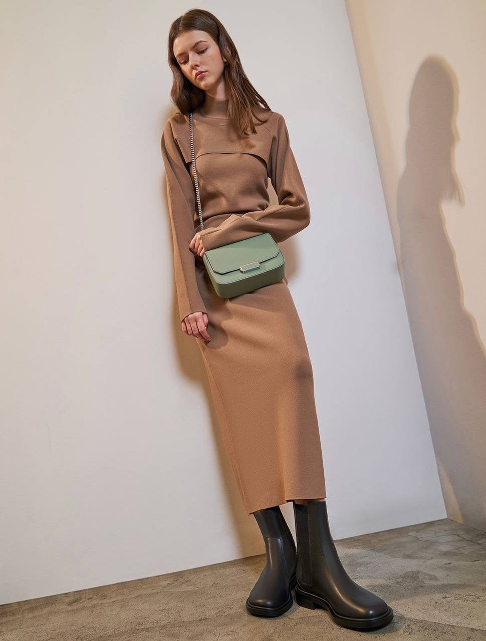 Classic Push-Lock Crossbody Bag