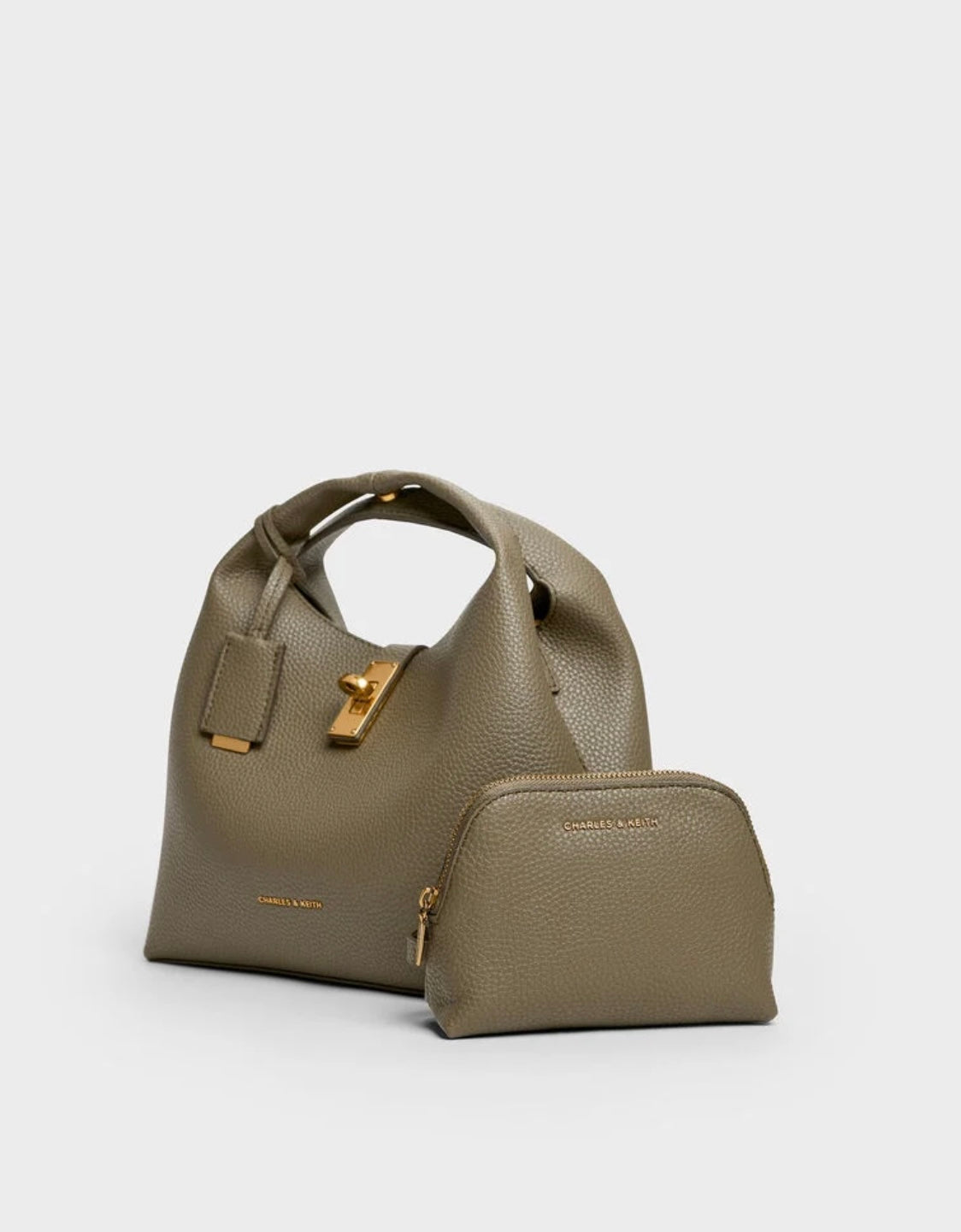 Chance Turn-Lock Bucket Bag