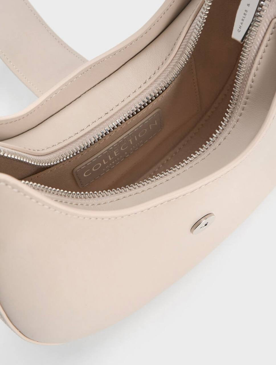 Gabine Leather Crystal-Embellished Hobo Bag