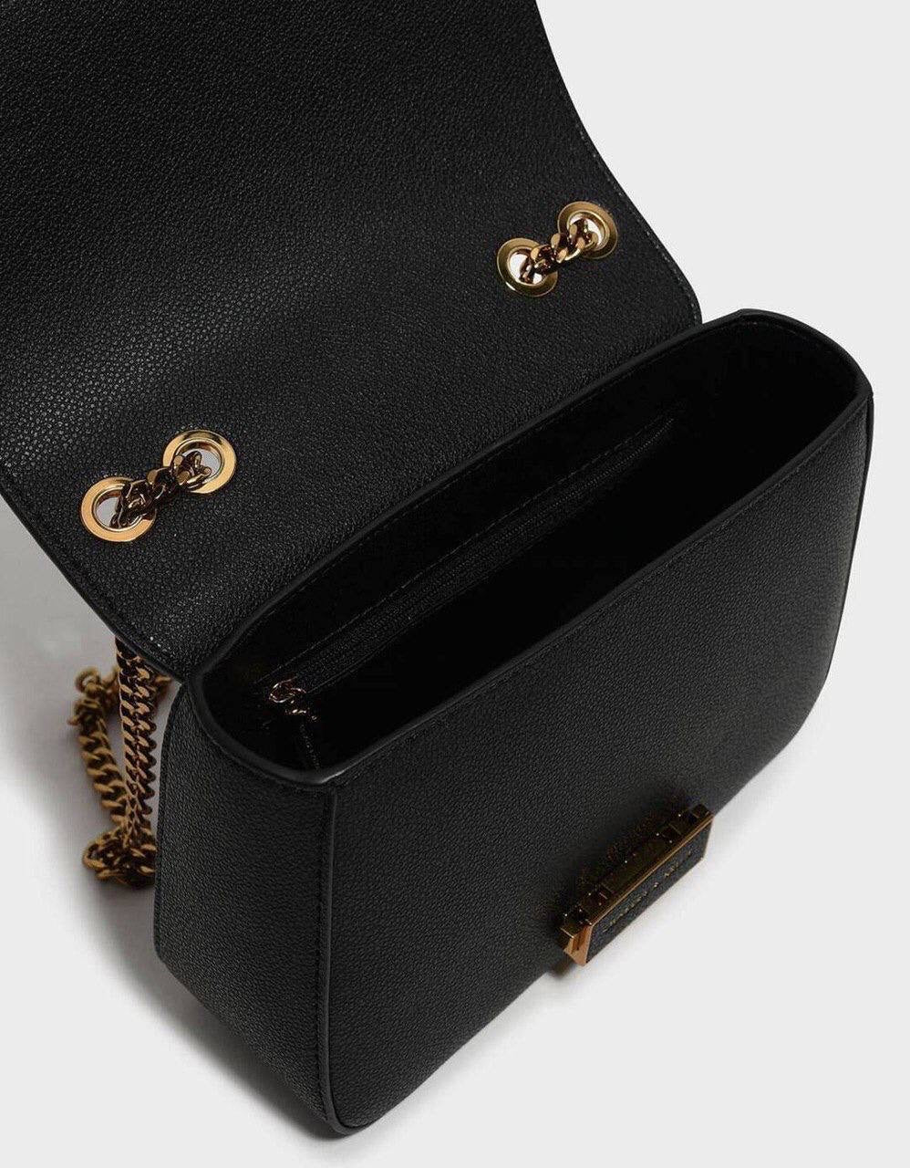 Classic Push-Lock Crossbody Bag