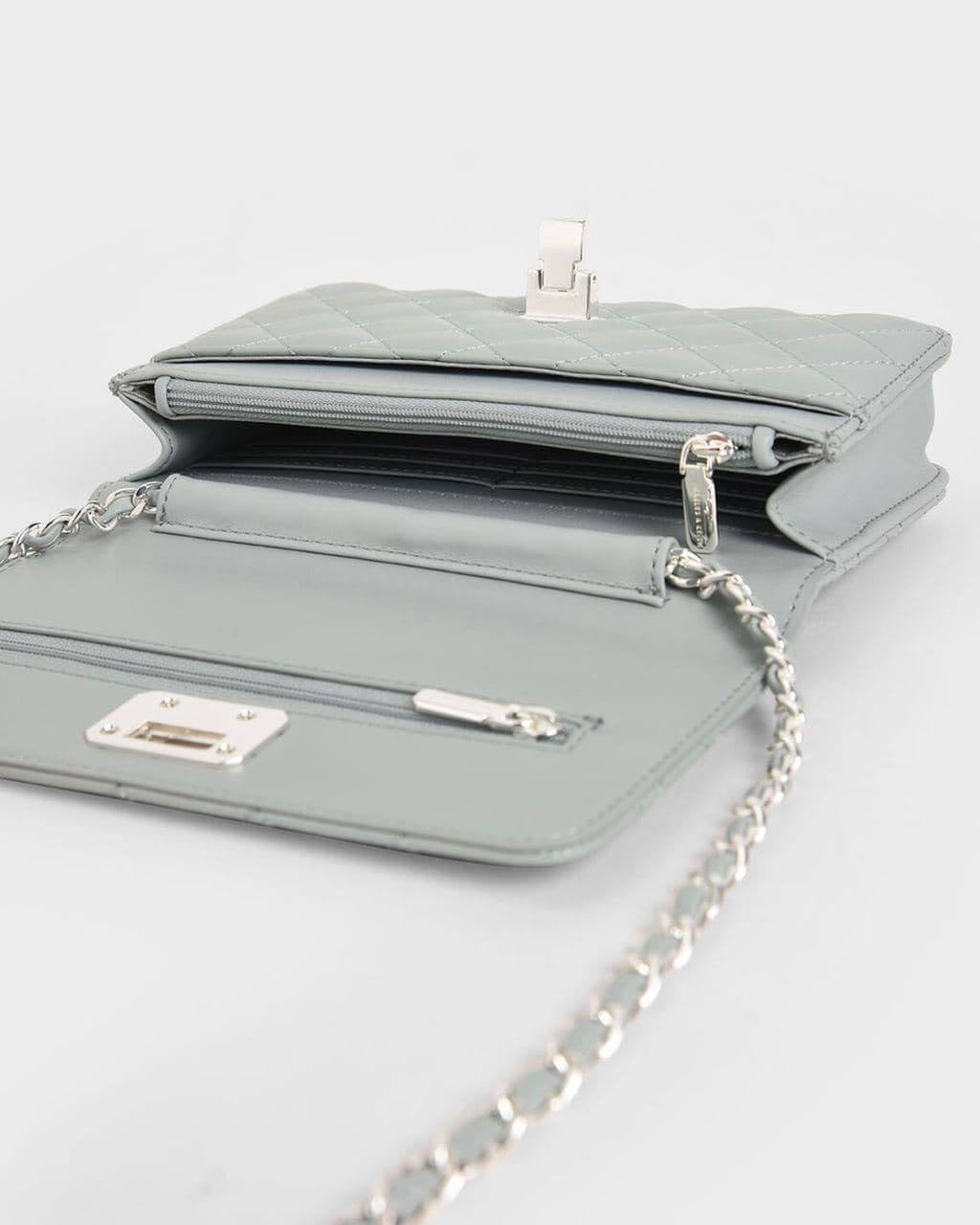 Quilted Flip-Lock Clutch