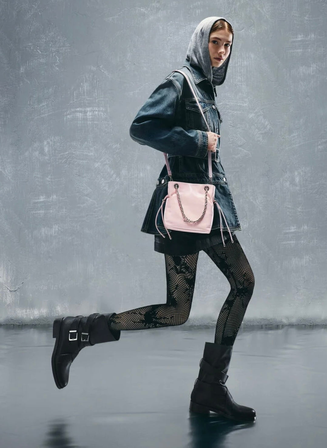 Arya Braided-Strap Double-Handle Crossbody Bag