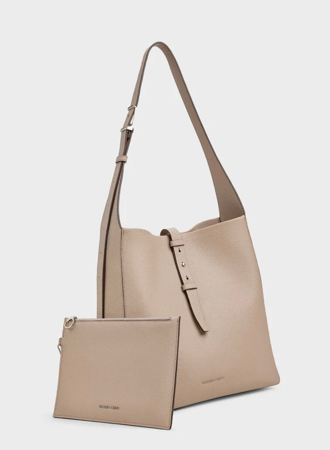 Beryl Recycled Leather Belted Hobo Bag