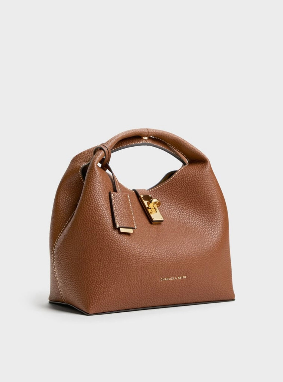 Chance Turn-Lock Bucket Bag