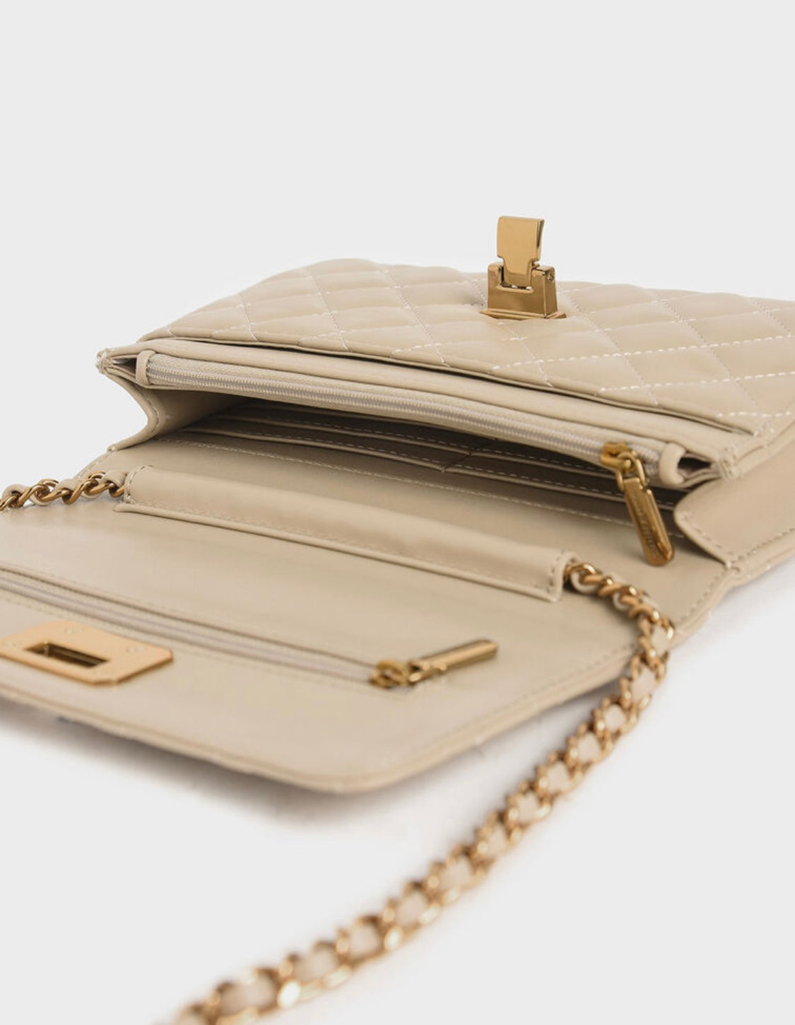 Quilted Flip-Lock Clutch