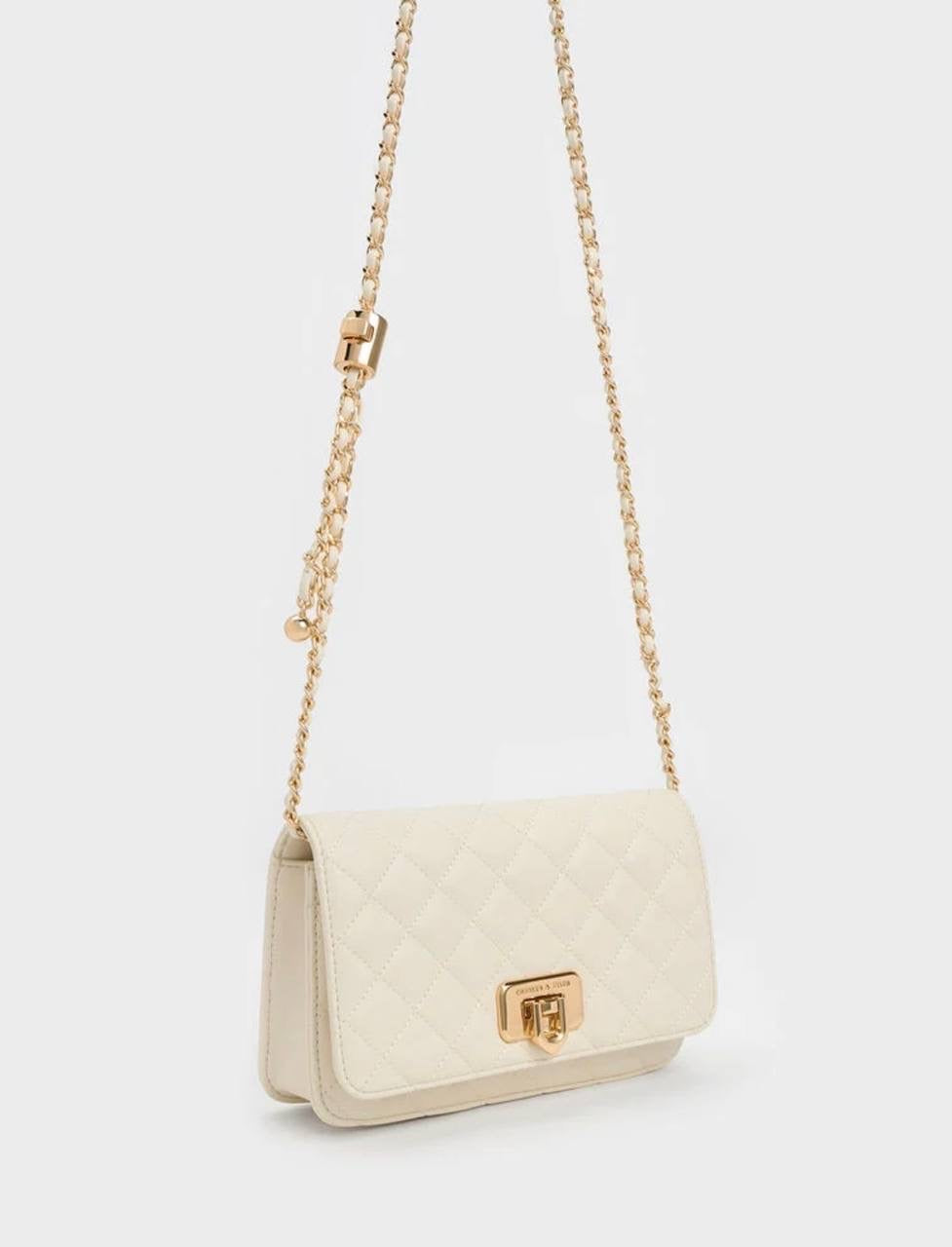Cressida Quilted Push-Lock Clutch
