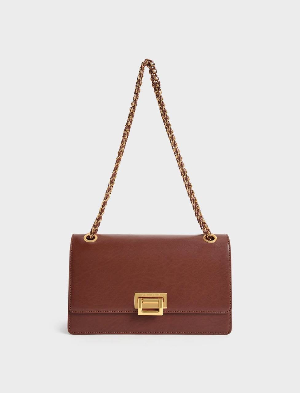 Chain Handle Shoulder Bag