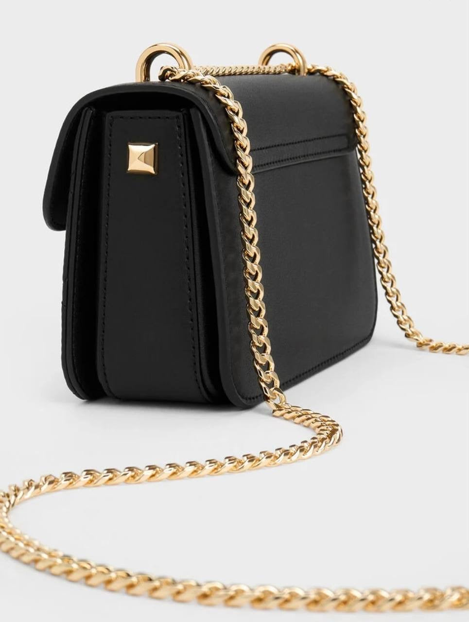 Alva Quilted Chain-Handle Bag