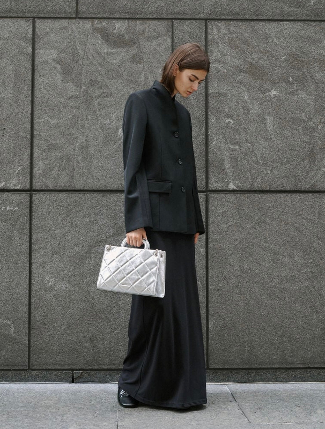 Apfra Quilted Chain-Handle Bag