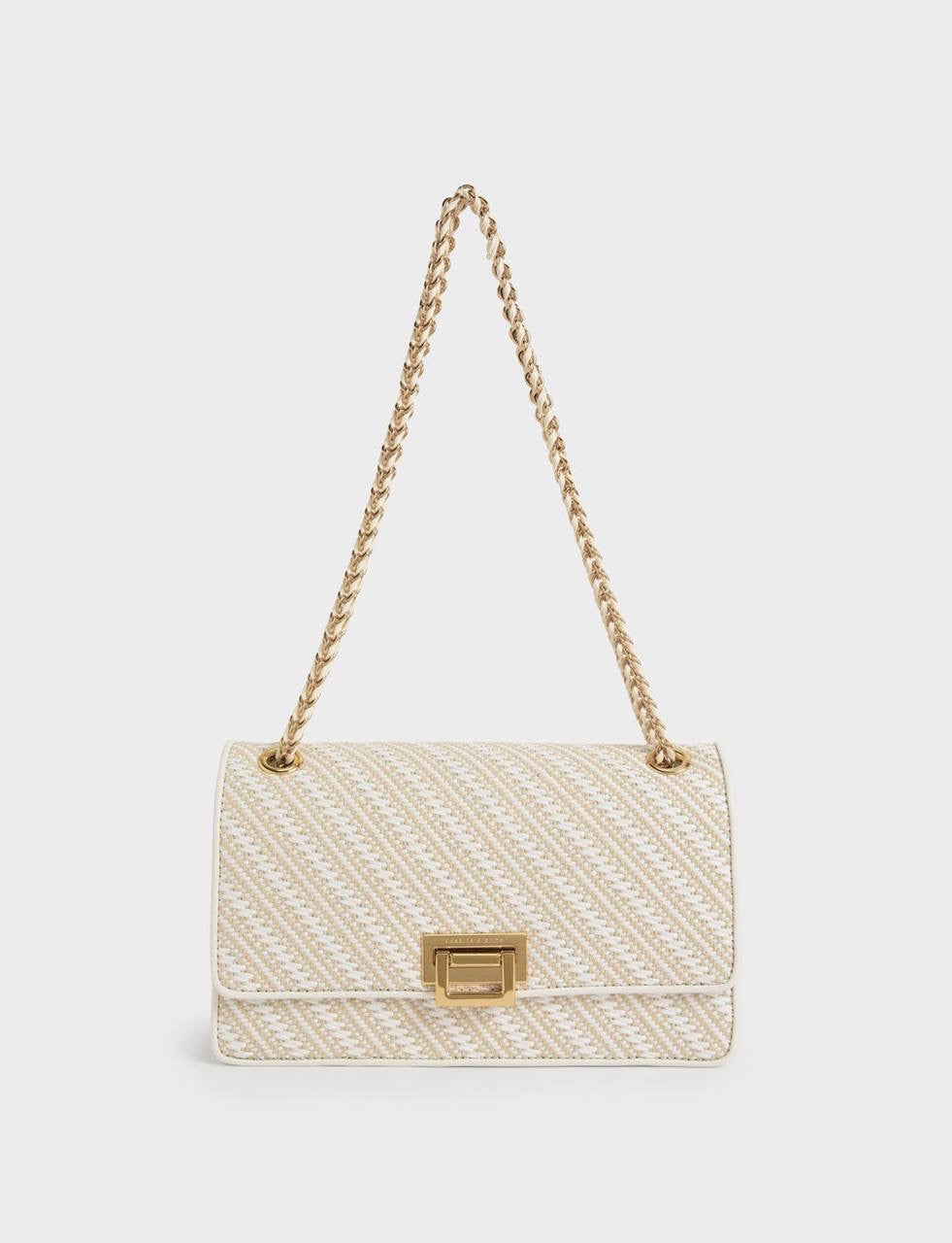 Chain Handle Shoulder Bag