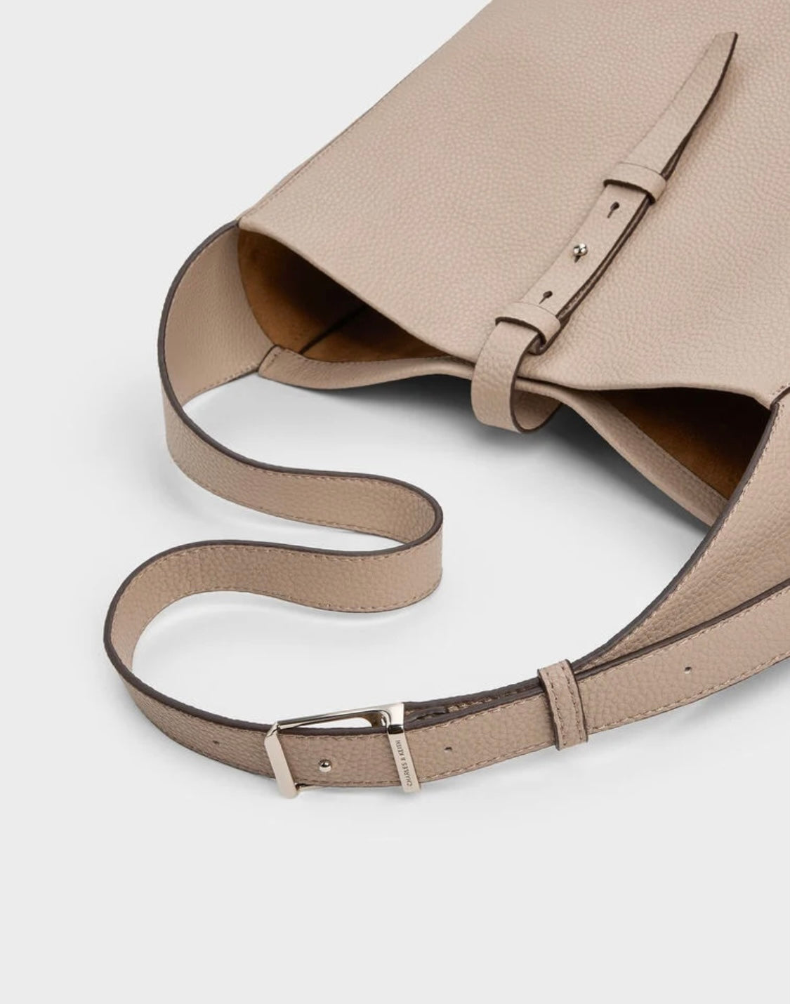 Beryl Recycled Leather Belted Hobo Bag