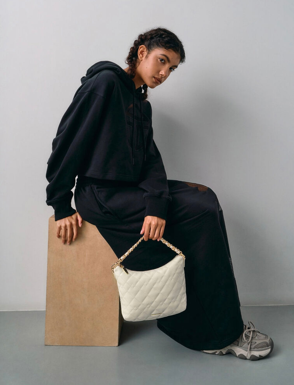 Duo Quilted Slouchy Hobo Bag
