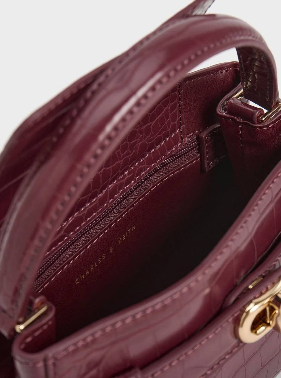 Aubrielle Croc-Effect Top Handle Bag