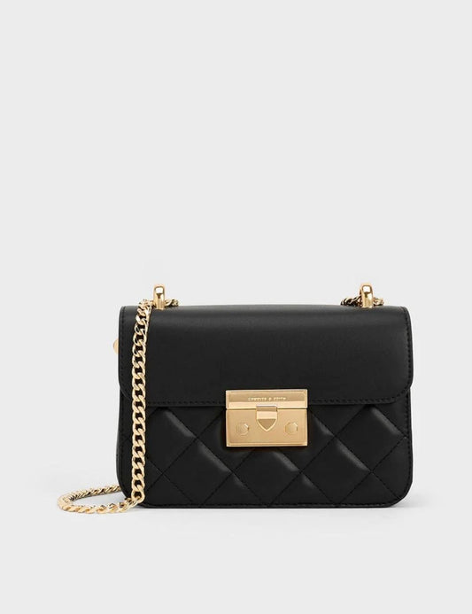 Alva Quilted Chain-Handle Bag