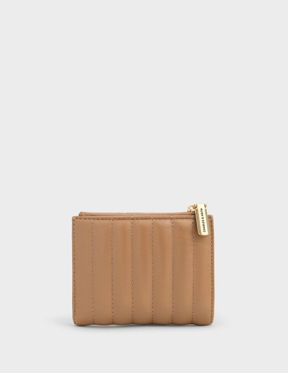 Donna Crinkle-Effect Panelled Top-Zip Wallet
