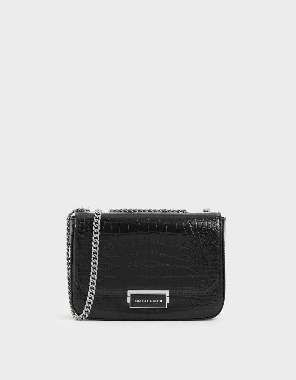 Classic Push-Lock Crossbody Bag