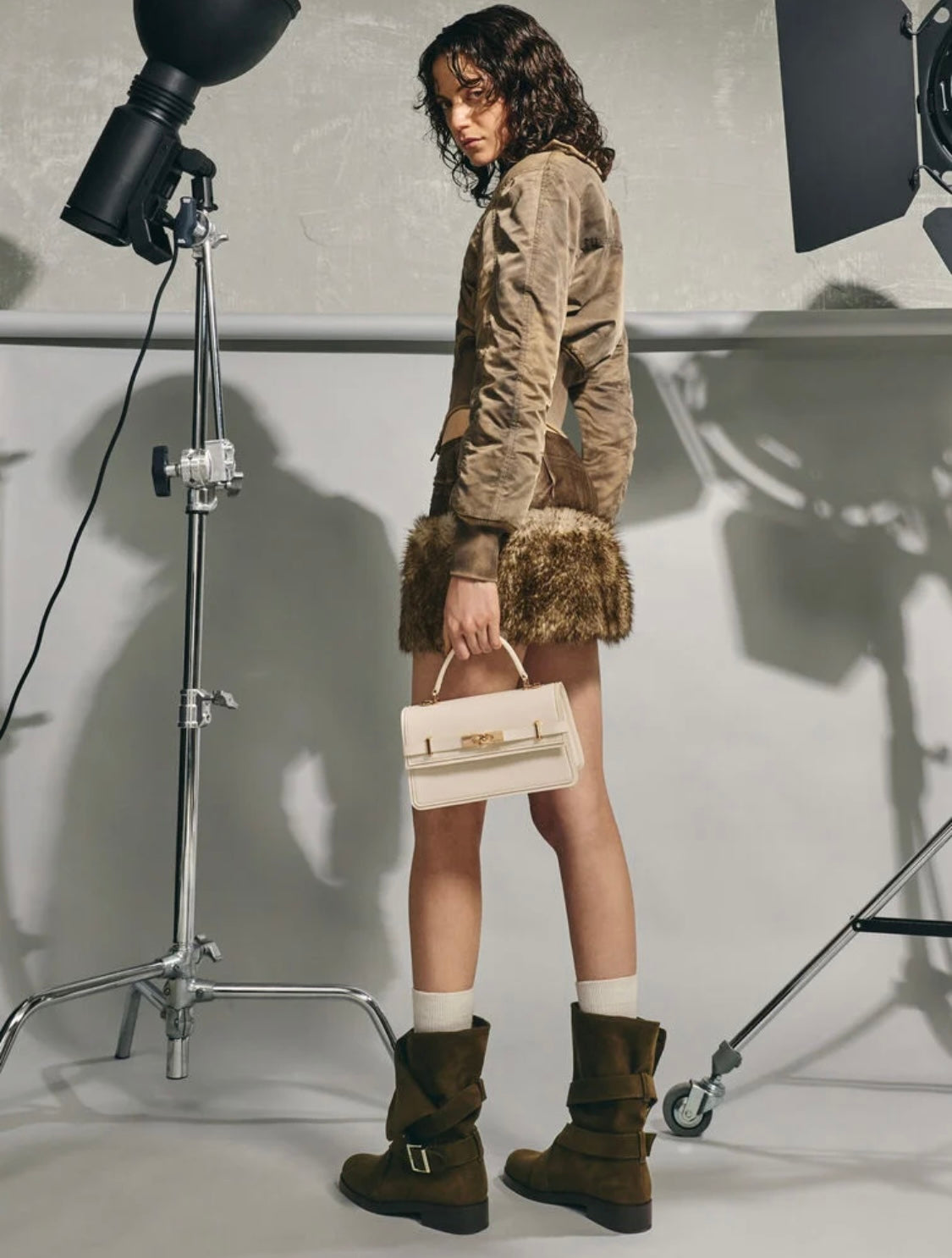 Arlet Belted Top Handle Bag