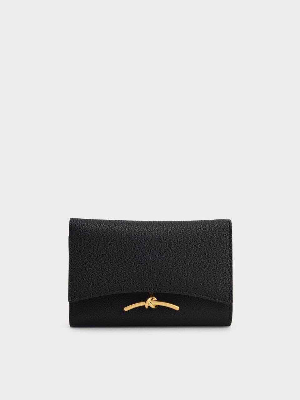 Huxley Metallic-Accent Front Flap Wallet