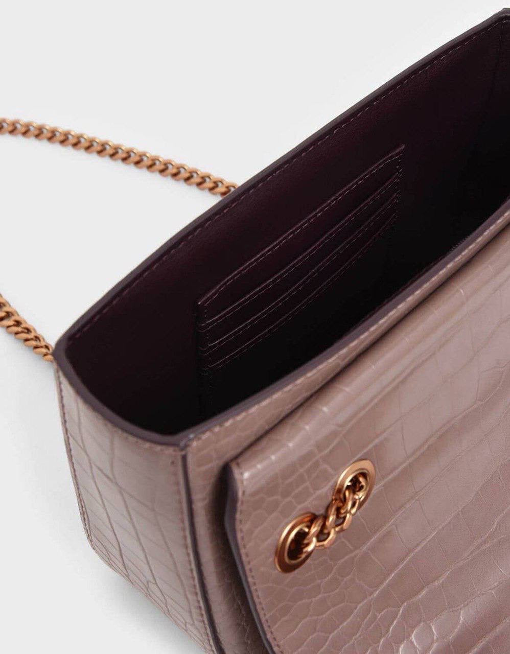 Classic Push-Lock Crossbody Bag