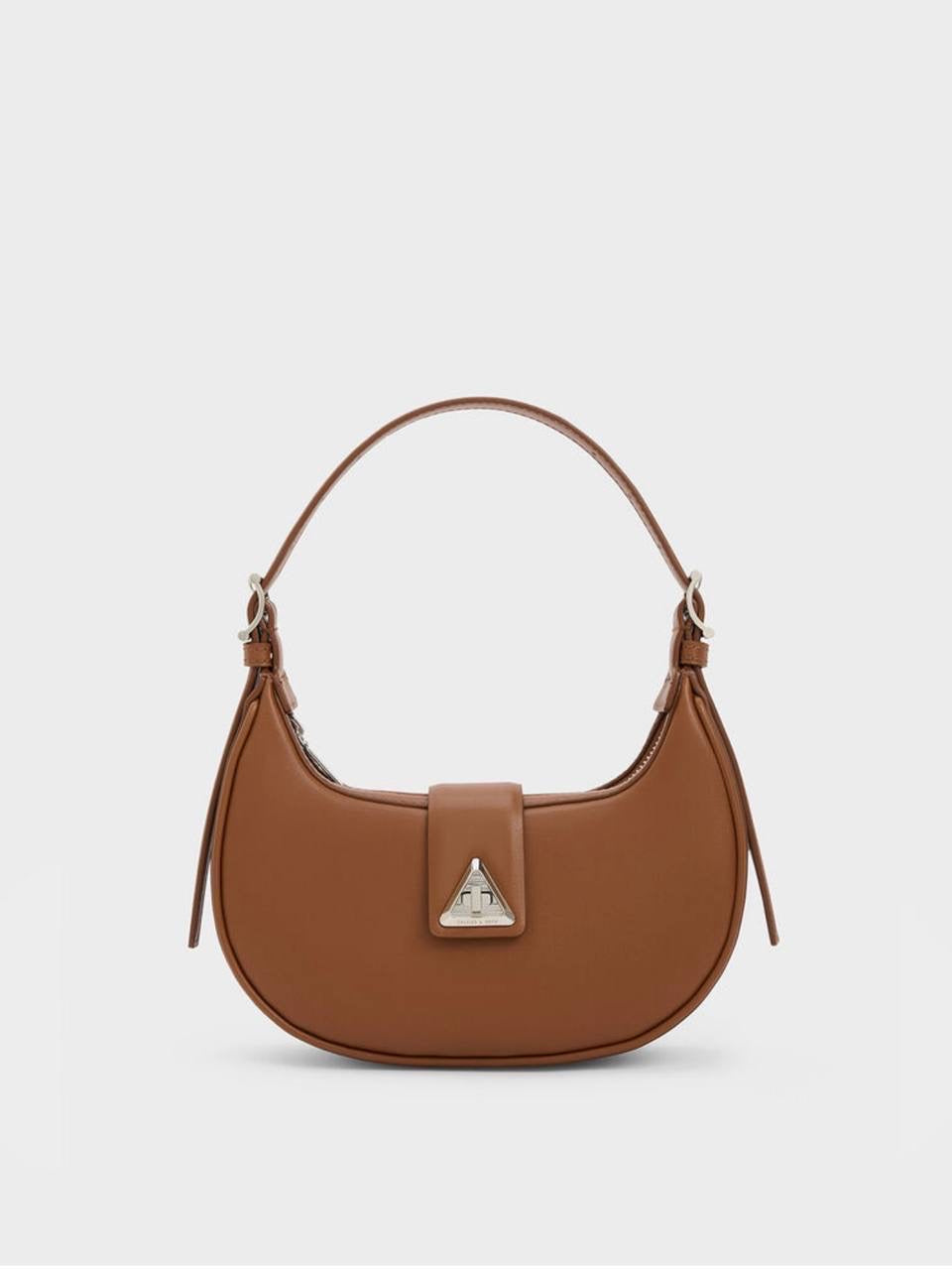 Trice Metallic Accent Belted Shoulder Bag