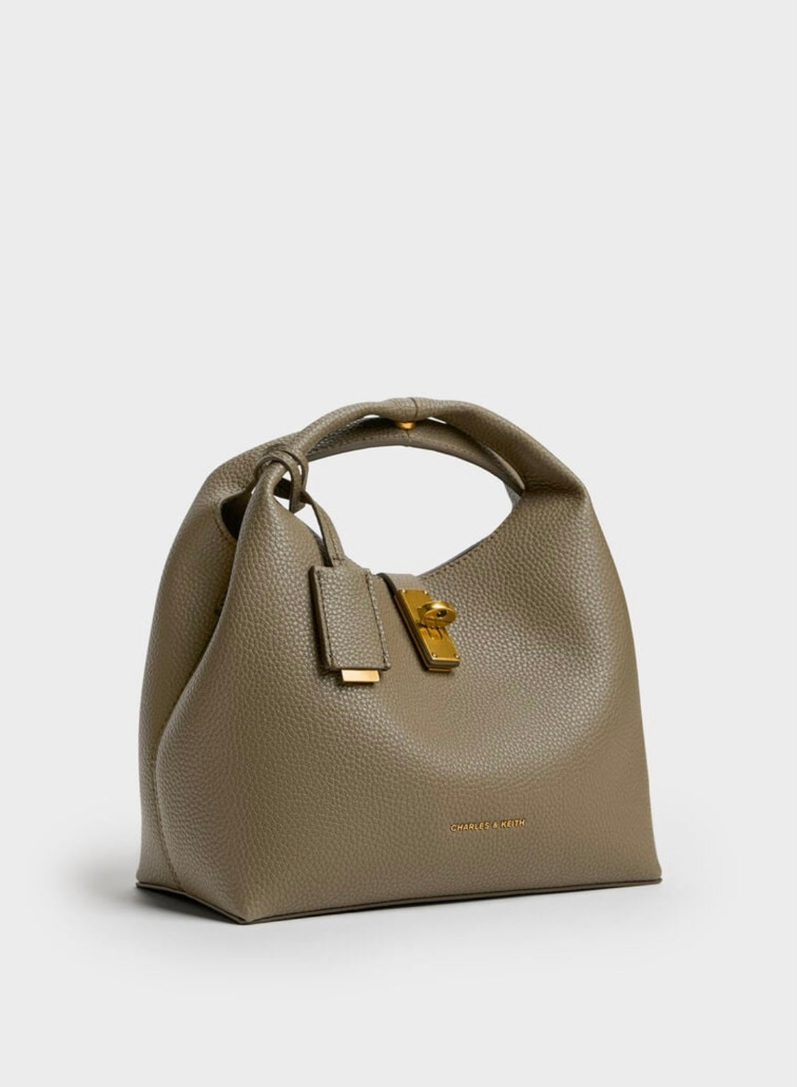 Chance Turn-Lock Bucket Bag