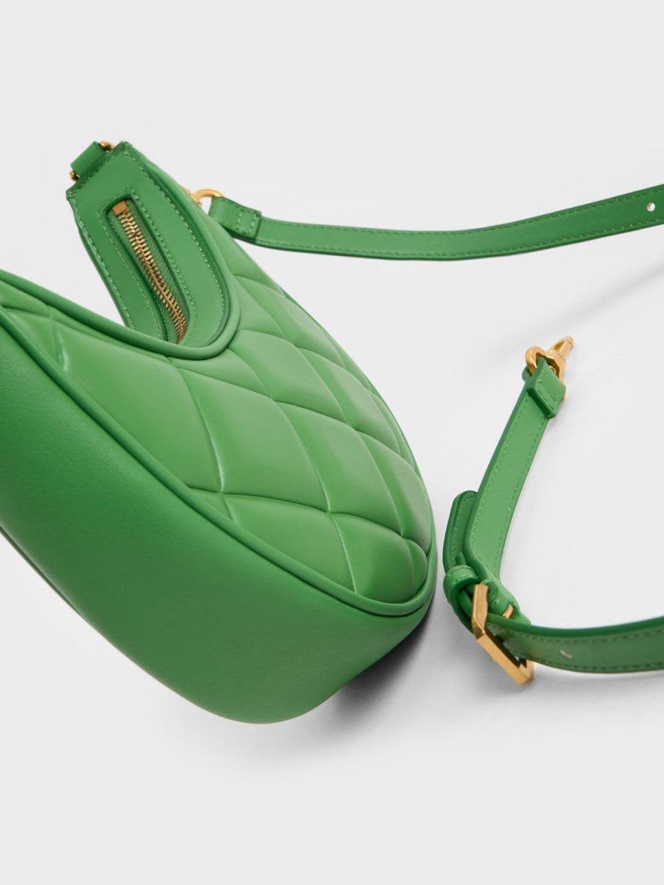 Bonnie Chain-Handle Crescent Bag