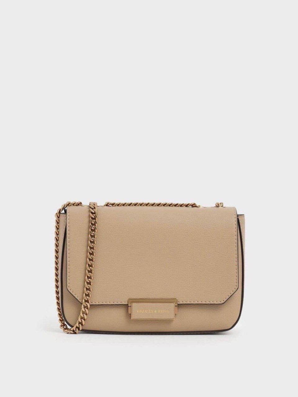 Classic Push-Lock Crossbody Bag