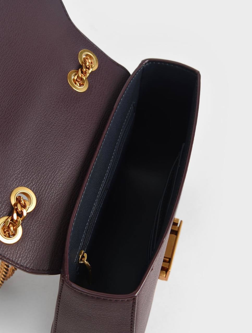 Classic Push-Lock Crossbody Bag